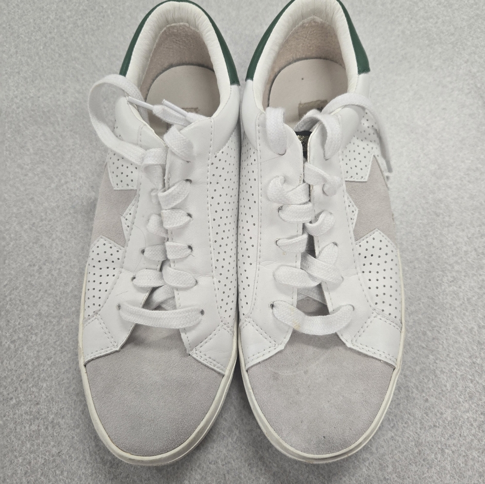 Vintage Havana Sneakers White, Grey Suede, Green
